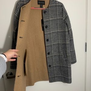 Nanette Laporte Plaid Wool Coat